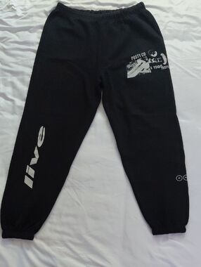 Post Malone Posty Co Live Black White Sweatpants Men's L